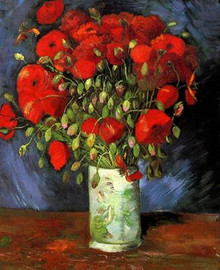 Red Poppies (van Gogh) CANVAS By Grafitec