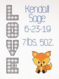 Woodland Love Sampler Cross Stitch Kit By Janlynn