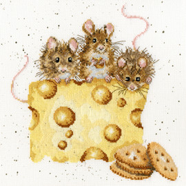 Crackers About Cheese Cross Stitch Kit by Bothy Threads