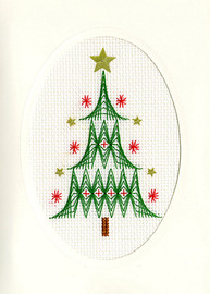Christmas Card – Christmas Tree Cross Stitch Card Kit