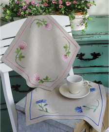 Embroidery Kit: Clover Pink: Tablecloth By Anchor