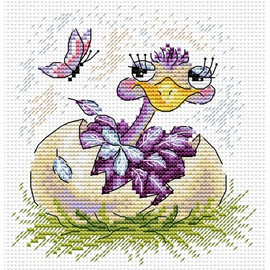 Ostrich Cross Stitch Kit by MP Studia