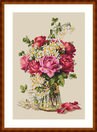 Roses Cross Stitch Kit By Merejka