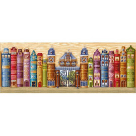 Kingdom of Books Cross Stitch Kit by Andriana