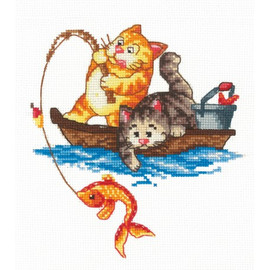 Gotcha Cross Stitch Kit by Andriana