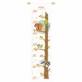 Counted Cross Stitch: Kit: Height Chart: Animals in Tree by Vervaco