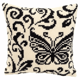 Cross Stitch Kit: Cushion: Blackworks Design by Vervaco