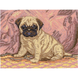 Pug Cross Stitch Kit by Andriana