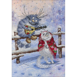 On the Snow Counted Cross Stitch Kit by MP Studia