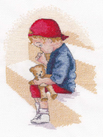 Naughty Step Cross Stitch Kit by All Our Yesterdays