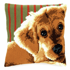 Cross Stitch Kit: Cushion: Dog 2 By Vervaco