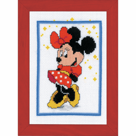 Counted Cross Stitch Kit: Disney: Minnie Mouse By Vervaco