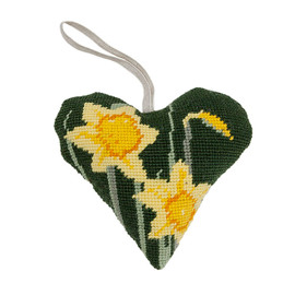 Daffodil Lavender Heart Tapestry Kit by Cleopatra