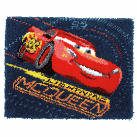 Latch Hook Kit: Rug: Disney: Cars: Screeching Tires