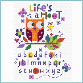 Life's a Hoot Sampler by Stitching Shed