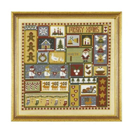 Christmas Patchwork Cross Stitch By Historical Sampler Company