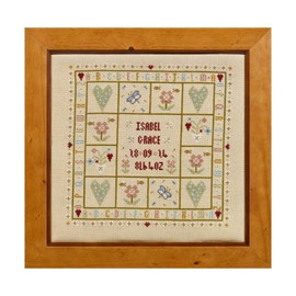 Historical Sampler Company A is for Ark Birth Sampler Cross Stitch Kit -  38cm x 32cm