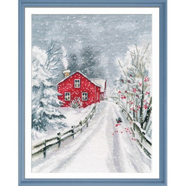 THE ENCHANTRESS WINTER cross stitch kit by OVEN
