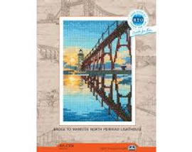 Bridge to Manistee Cross stitch Kit by RTO