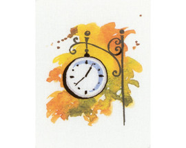 Printed Station Clock Paint By Threads Cross Stitch Kit By RTO Printed Station Clock Paint By Threads Cross Stitch Kit By RTO