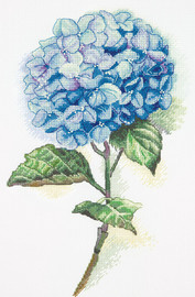 Blue Hydrangea Counted Cross Stitch Kit By Panna