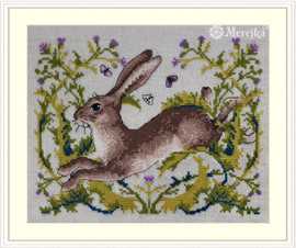 The Hare Counted Cross Stitch Kit by Merejka