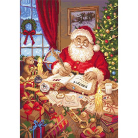 The List of Naughty and Nice Cross Stitch Kit by Letistitch