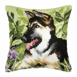 German Shepherd Large Cushion Cross Stitch Kit by Orchidea