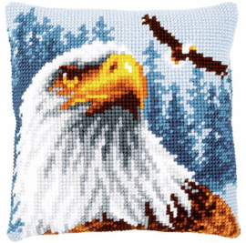 Eagle Cushion Chunky Cross Stitch Kit by Vervaco