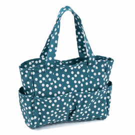 Teal Spot  PVC Craft Bag by Hobby Gift