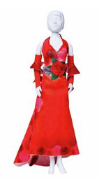 Couture Outfit Making Set: Mary Red Roses by Vervaco