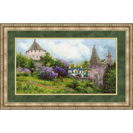 Pskovo-Pechersky Monastery Cross Stitch Kit By Golden Fleece