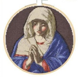 The Virgin in Prayer Cross Stitch Kit by DMC 