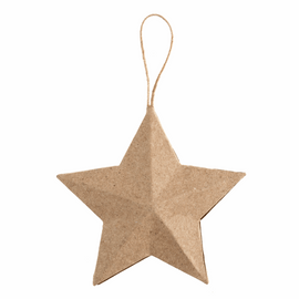 1 Hanging Papier Maché Decoration: Star