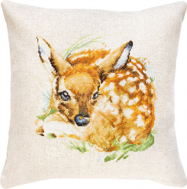 Fawn Cushion Counted Cross Stitch Kit By Luca-S