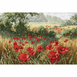 Host of Poppies Cross stitch Kit by Maia