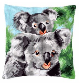 Koala with Baby Cushion Cross Stitch Kit by Vervaco