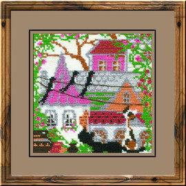 City Cats Summer Counted Cross Stitch Kit By Riolis