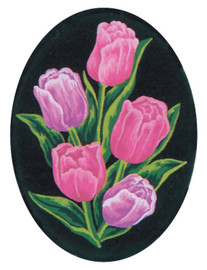 Tulips Tapestry Canvas By Grafitec