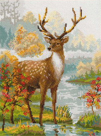 Deer Counted Cross Stitch Kit By Riolis