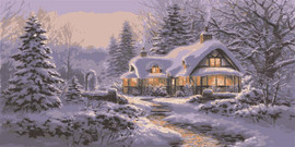Cosy Winter Tapestry Canvas by Grafitec