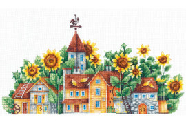 Country of Sunflowers Cross Stitch Kit by Andriana