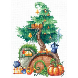 Treehouses: Generous Cross Stitch Kit By Andriana