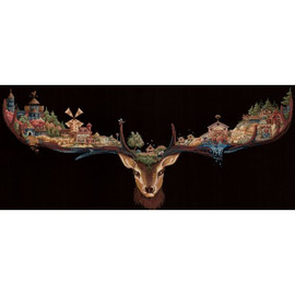 Deer Land Cross Stitch Kit By Andriana