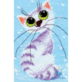 Little Cat (2) Cross Stitch Kit By Oven