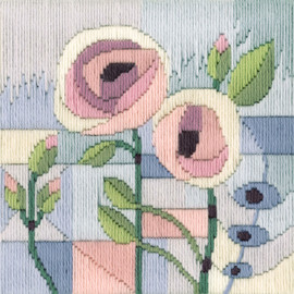 Rose Trellis Long Stitch Kit by Rose Swalwell