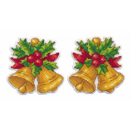 Christmas Bells Bauble Cross Stitch Kit On Plastic Canvas By Oven