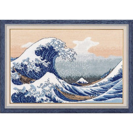 The Big Wave In Kanagawa Cross Stitch Kit By Oven
