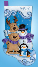 Winter Friends Christmas Stocking Making Kit by Design Works 