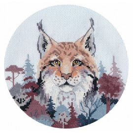 Miniature Lynx Cross Stitch Kit By Oven